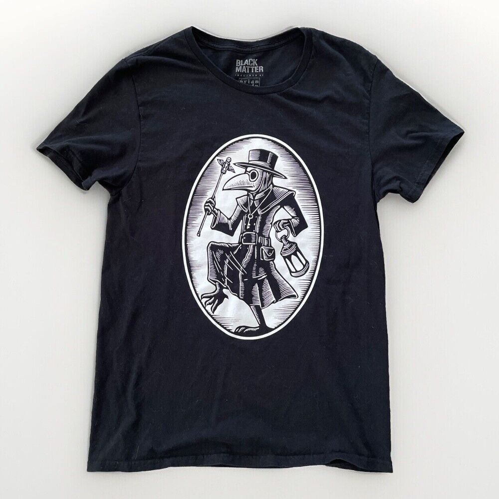 Black‎ Matter T Shirt Mens M Black Plague Doctor Brian Reedy Art Graphic